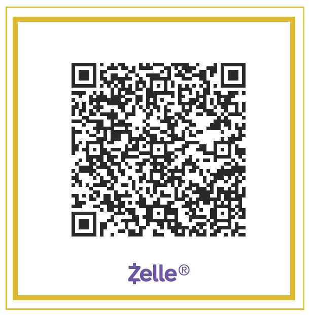 Open Zelle within your banking app and scan this QR code for easy, secure payment.